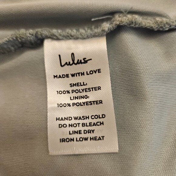 LULUS SAGE GREEN LACE AND LINED MINIDRESS - Picture 6 of 6